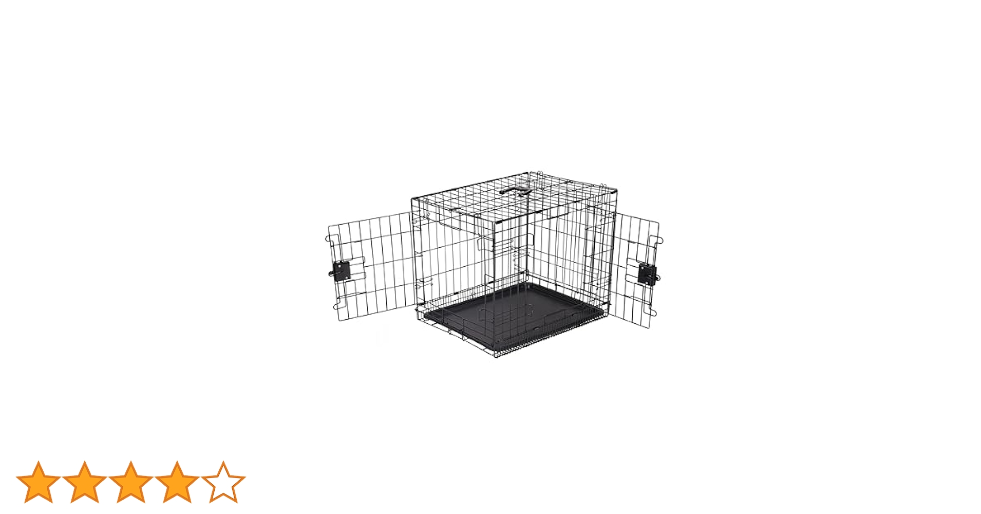 Amazonベーシック 犬 ペットケージ 折りたたみ可能 トレー付き ダブルドア Amazon.co.jp: Amazonベーシック 犬 ペットケージ 折りたたみ